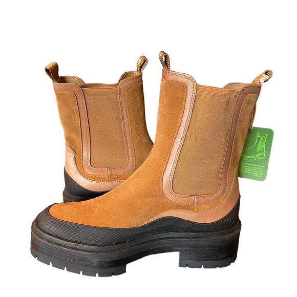 Sam Edelman Womens Lulia Chelsea Boot 8 Camel/New Whiskey - Picture 3 of 11